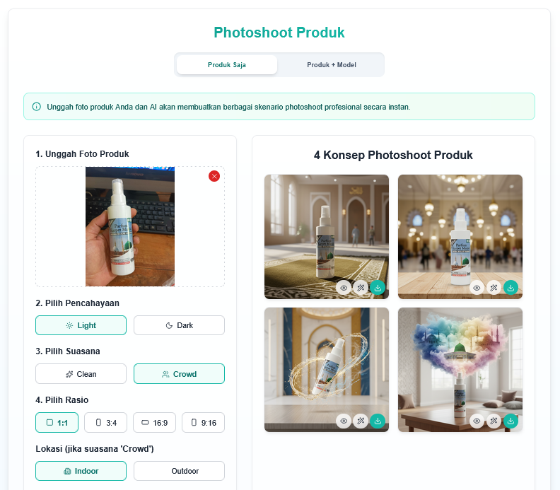 Edit Foto Produk AI